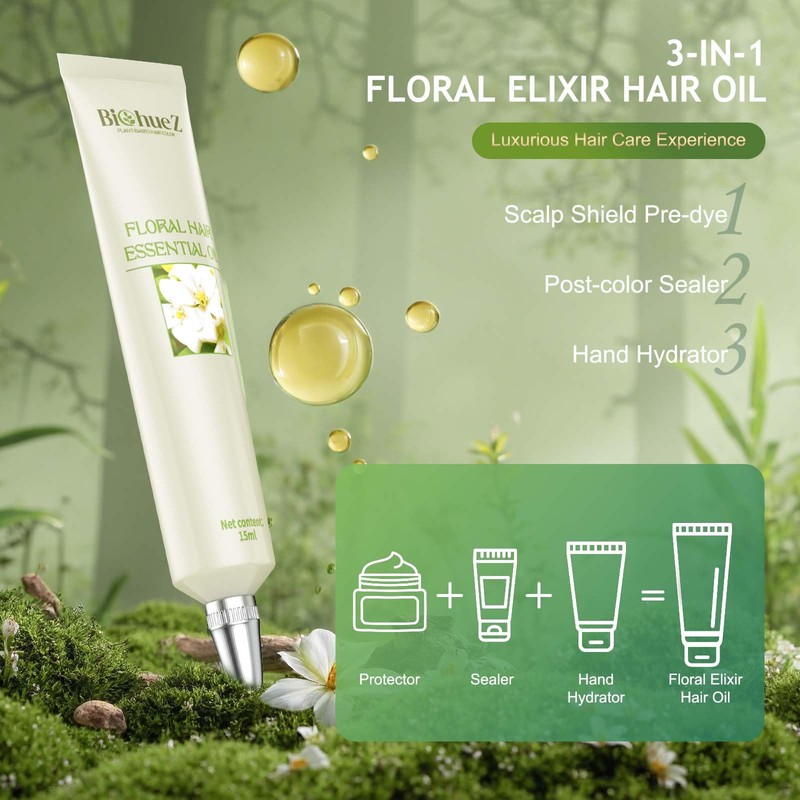 BioHueZ Permanent Hair Dye Gray Coverage Hair Dye PPD-Free Hair