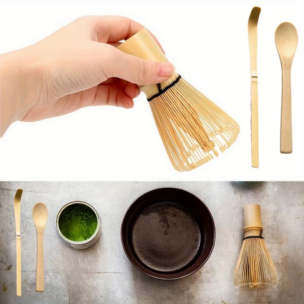 Japanese Matcha Tea Set, Matcha Ceremony Accessory Set with Bamboo