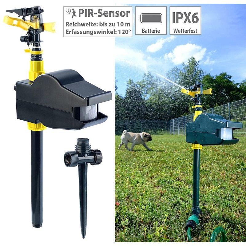 Gentle Exbuster deterrent with Wassersprinkler & Sensor