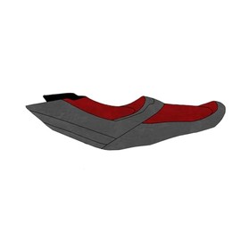 BlackTip Jetsports Premium Seat Cover for Sea-Doo GTX LTD is, GTX is, GTX, GTX S (Dark Red/Dark Gray)
