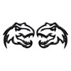 OUESAAS Dinosaur Emblem, A Pair Dinosaur Graphic Badge Fits for