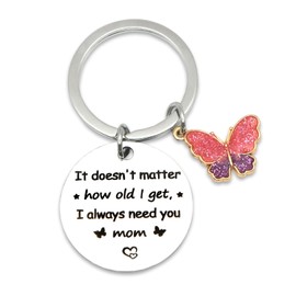 Tebliomro Mom Birthday Gifts, Mother's Day Gifts for Mother from Son Daughter Mom Keychain Valentine's Day Christmas Stocking Stuffers Gift for New Mommy Stepmom Mama from Kids