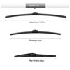GARDIMU Front and Rear Windshield Wiper Blades, 3 Pcs Front