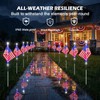 DTNESS 12 Pack 108 LEDs American Flag Pathway Lights w/