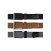 Redbridge Elastic Braided Belt Set of 3 with Metal Clasp