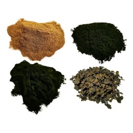 Mega Kit De Algas: Chlorella, Espirulina, Kelp, Fucus 400gr