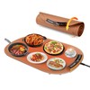 Food Warming Mat, Roll Up Electric Warming Tray with 7