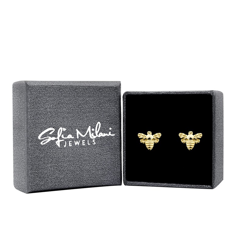 SOFIA MILANI - Women's Earrings 925 Silver Bee Stud Earrings,