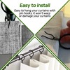 44 Pcs Metal Drapery Curtain Rings with Hooks Hanging Curtain