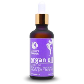 Fatima's Garden Argan Oil for Face, Hair, Skin and Nails - Bio Certified Through USDA and Ecocert - Pure Native, Cold Pressed, Moroccan Anti-Age Moisturiser 50ml
