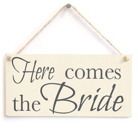 Here Comes The Bride - Wooden Wedding Sign