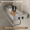 VOLPONE Stainless Steel Wall Mounted Bathroom Shelves - 2-Tier Floating
