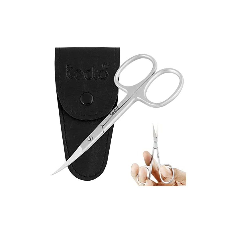 Tecto Professional Nail Scissors, Stainless Steel Manicure Scissors, Small Eyebrow,