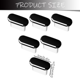 Tabanzhe USB-C Dust Plug Set - 6 Type-C Anti-Dust Covers, Ensuring Lasting Cleanliness for Most Type-C Smartphones and Tablets (Black/Silver)