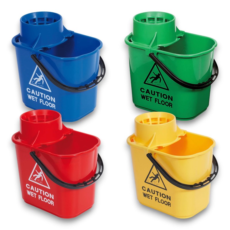 Robert Scott Professional 15 Litre Mop Bucket Colour Coded -