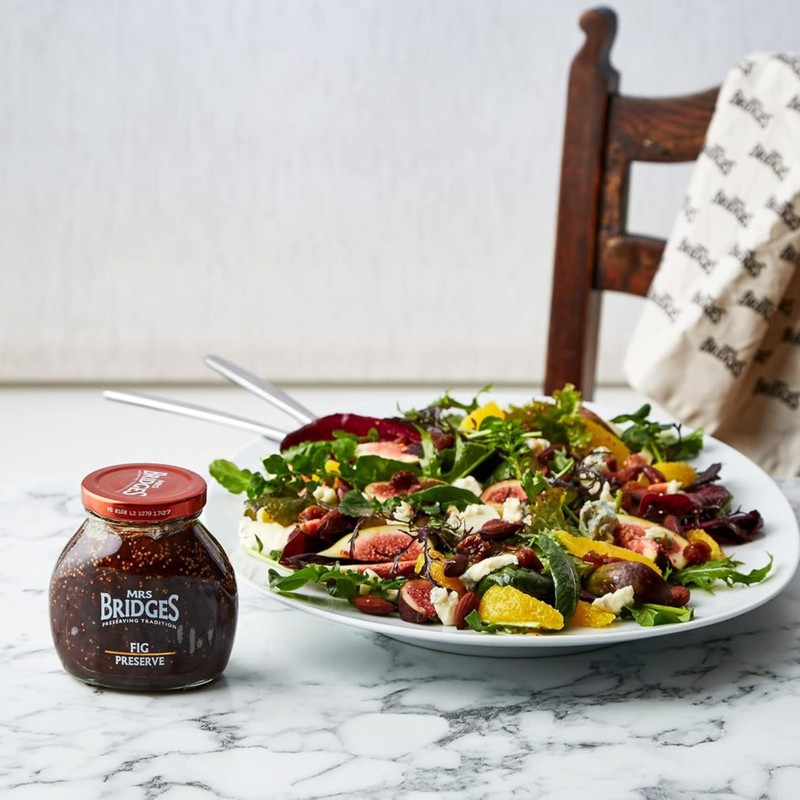 Mrs Bridges Fig Preserve, Made in Scotland, 12oz Jar (Pack