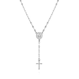 SELENICHAST Cross Necklace for Women, 18k Gold/Silver Plated Cross Pendant Simple Layered Gold Necklaces for Women Mom Mothers Day Gifts