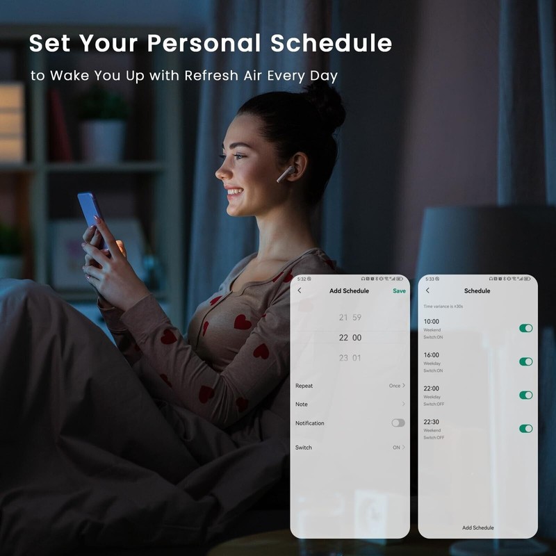 Afloia Air Purifiers for Home Large Room Up to 1076