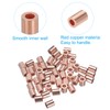 PATIKIL 3/32"/2.5 mm Wire Rope End Sleeve, Pack of 50