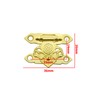 SING F LTD 10Pcs Gold Box Buckle Latch Decorative Hasp