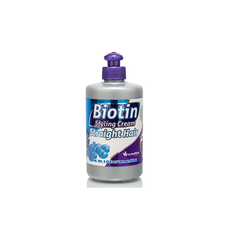 Crema para Peinar con Biotina y Queratina para Cabello Liso