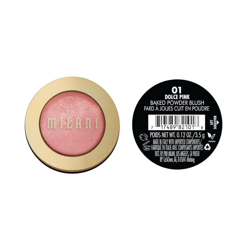 Milani Baked Blush - Dolce Pink (0.12 Ounce) Cruelty-Free Powder