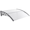 Costway 48" x 40" Door Exterior Window Awning Canopy Polycarbonate