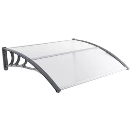 Costway 48" x 40" Door Exterior Window Awning Canopy Polycarbonate Sunlight Cover Front