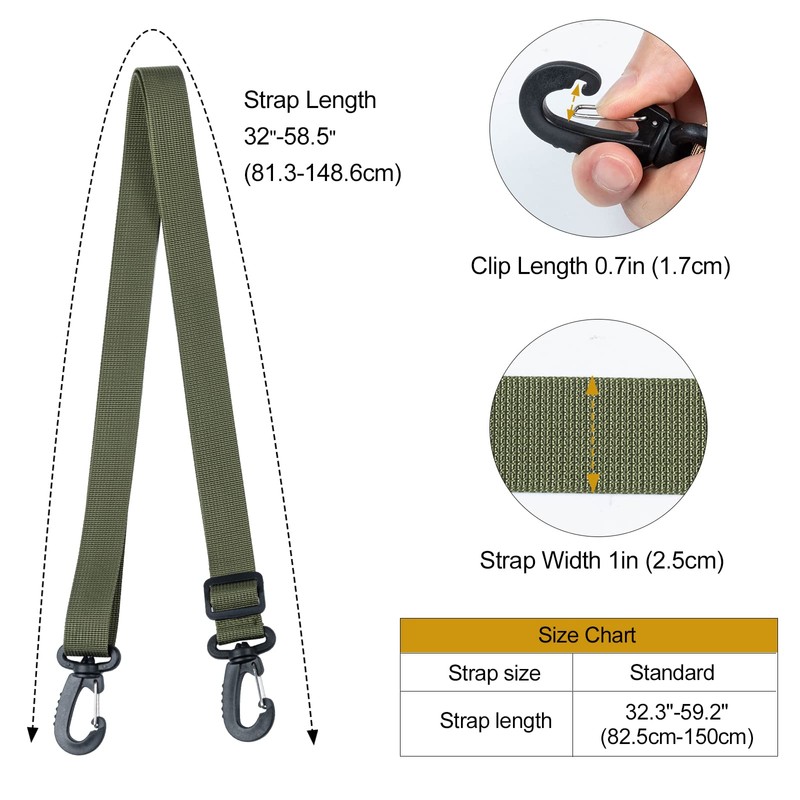 OneTigris Shoulder Straps Replacement Adjustable Strap for Briefcase Messenger Bag,