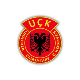 Sticker UCK Ushtria Clirimatre E Kosoves Crest Badge 6 cm A685