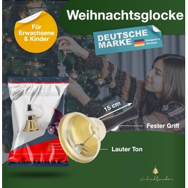 Christmas Bell, Gold Bell - Accessory for Santa Costume, Santa Claus Costume - Christmas/Santa Claus