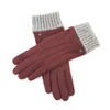 YISEVEN Women’s Winter Lambskin Suede Leather Gloves with Knit Cuffs
