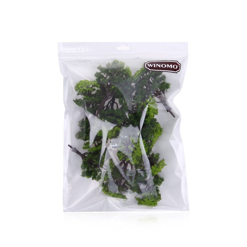 WINOMO 12Pcs Building Model Trees, Miniature Trees, Train Railroad Scenery