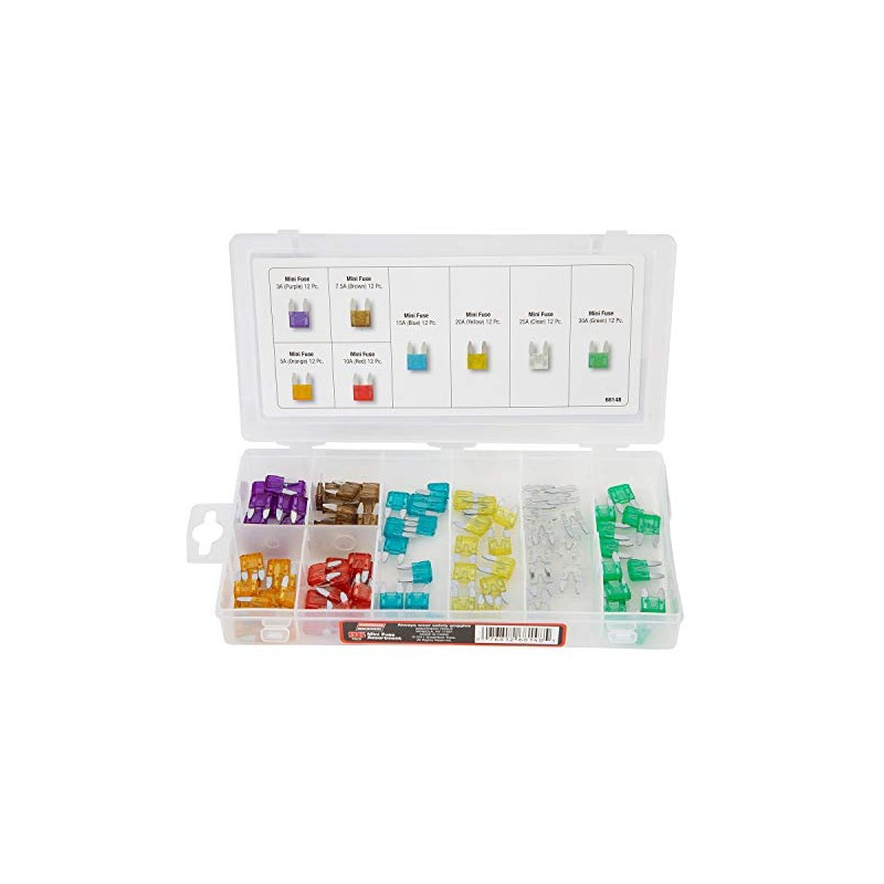 Hardware Machinery 68148 Mini Fuse Assortment, 96 Piece