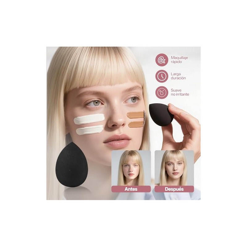 ASVEL 51 Piezas Set de Brochas de Maquillaje Profesional Completo,