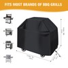 Diboniur Barbecue Cover Weatherproof, Grill Cover 210D Oxford, Weather Cover