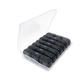 mitas 1週間分 ピルケース 大きめ かわいい 携帯用 サプリメント ケース 1週間 朝昼晩 飲み忘れ防止 コンパクト 持ち運び便利 おしゃれ シンプル