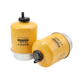 156-1200 Fuel Water Separator Filter Compatible with CAT 216B 226B3 257B 247B3 414E 416E 420F 901C 902C 903C Replace 33531 33759 P551423 RE50455 1561200 BF7675-D FS19621 FS19831 FS19860 L8706F(2 PCS)
