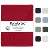 Komfortec King Size Fitted Sheet 100% Cotton, 11 inch (30
