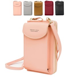Damen Handy Umhängetasche, Leder Handytasche zum Umhängen mit Geldbörse Kartenfächer, Crossbody Umhängetaschen Geldbeutel Brieftasche Kleine Tasche Geschenke für Frauen zum Geburtstag Weihnachten