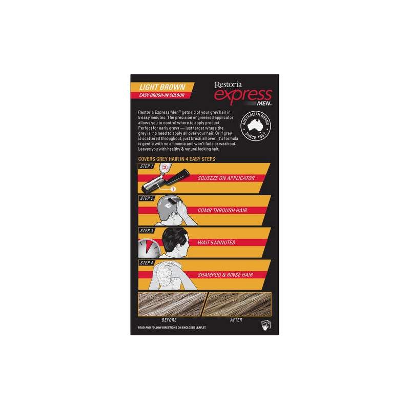Restoria Express for Men Kit Light Brown