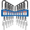 SAFBY Lockout Tagout Locks Loto Safety Padlock, Keyed Differently, OSHA