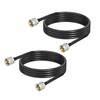 Yuslao PL-259 UHF CB Coax Cable 6FT, PL-259 UHF Male