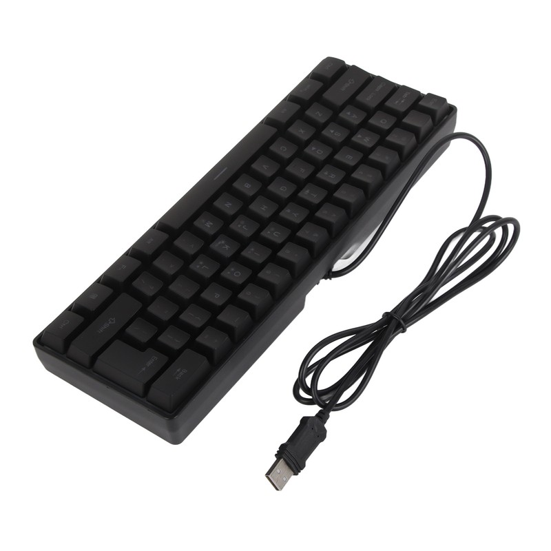 Mechanical Keyboard 61 Keys RGB Backlight Ultra Thin Portable Wired