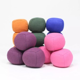 Zeekio Astro Juggling Ball Set - 100g Shredded Rubber Filled - Set of Three (3) - Green