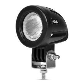 AutoGo LED Work Light, 10 W, Wide Angle Type, CREE Spots, 10-30 VDC Compatible (Both 12V/24V), Dustproof, Waterproof, Easy Installation, For Motorcycles or Automobiles (1 Piece)