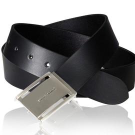 bruno banani Men's Leather Belt, black