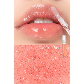 [rom&nd] Glasting Water Gloss 2 colors | Syrupy Glossy Finish| Long-lasting| moisturizing| Highlighting| Natural Gloss for Daily Use|K-beauty | 4.5g/0.16oz No. 01 SANHO CRUSH