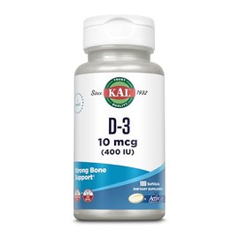 KAL D-3 400 IU Softgels, 100 Count by Kal