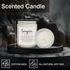 Mancheng-zi Cousin Gifts for Women Jar Candles, Lavender Scent, White